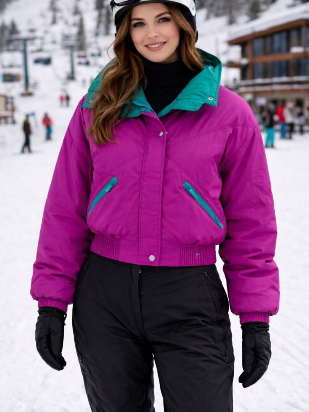 Vintage First Tracks Ski/Winter Bomber Jacket